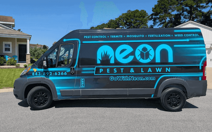 Neon Pest and Lawn van