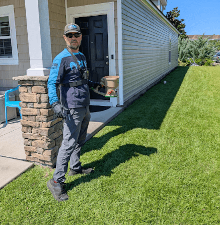 representing a lawn fertilizer